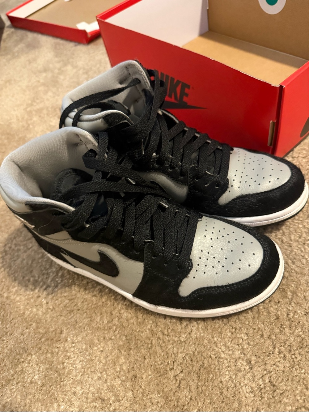 Nike Black & Gray High-Top Basketball Sneakers